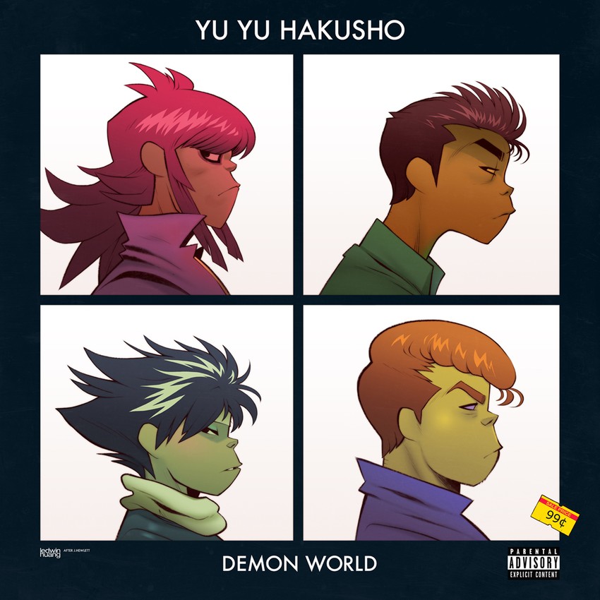 kurama, hiei, urameshi yusuke, and kuwabara kazuma (yu yu hakusho and 2 more) drawn by edwin_huang