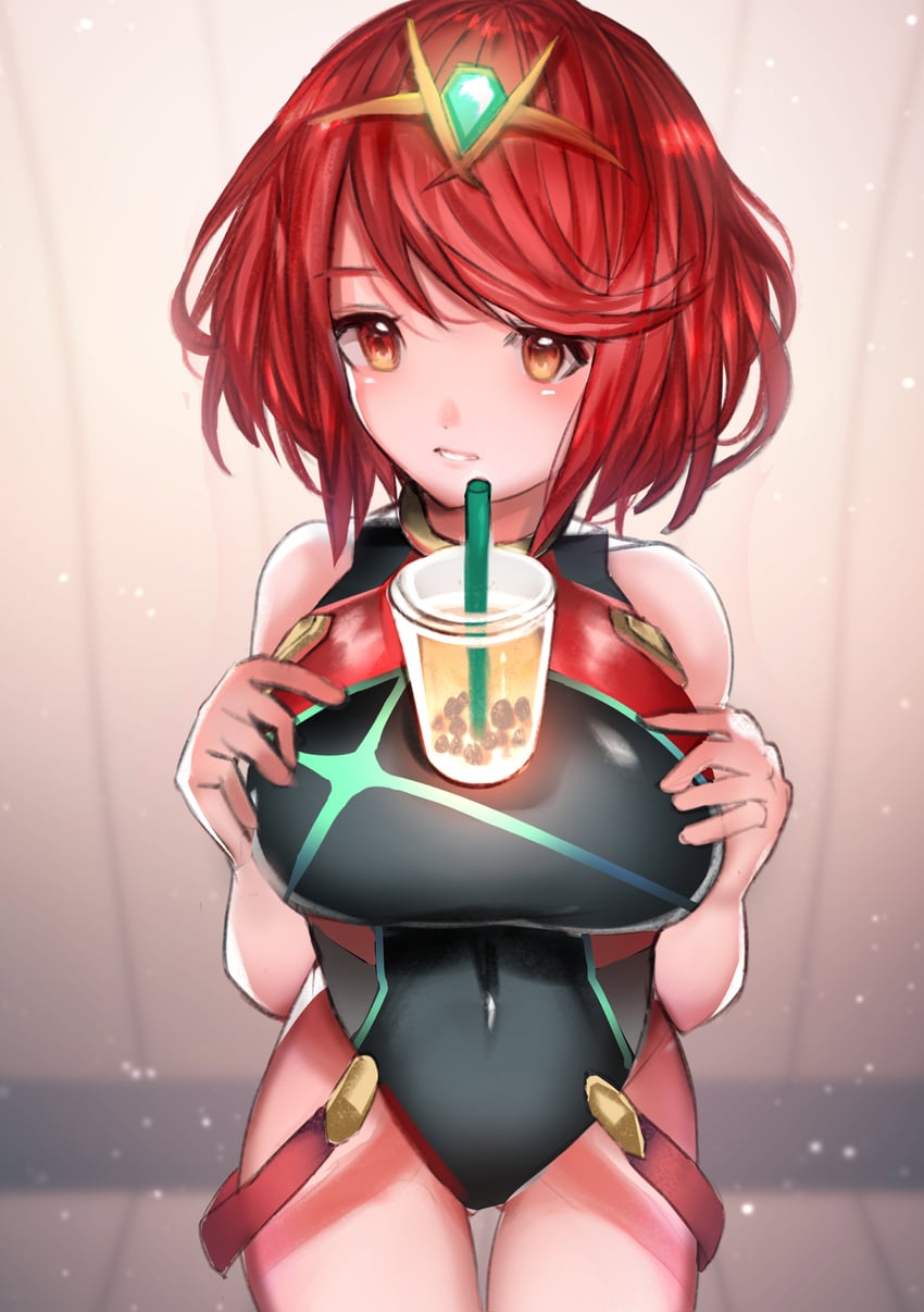 pyra (xenoblade chronicles and 1 more) drawn by tarbo_(exxxpiation)