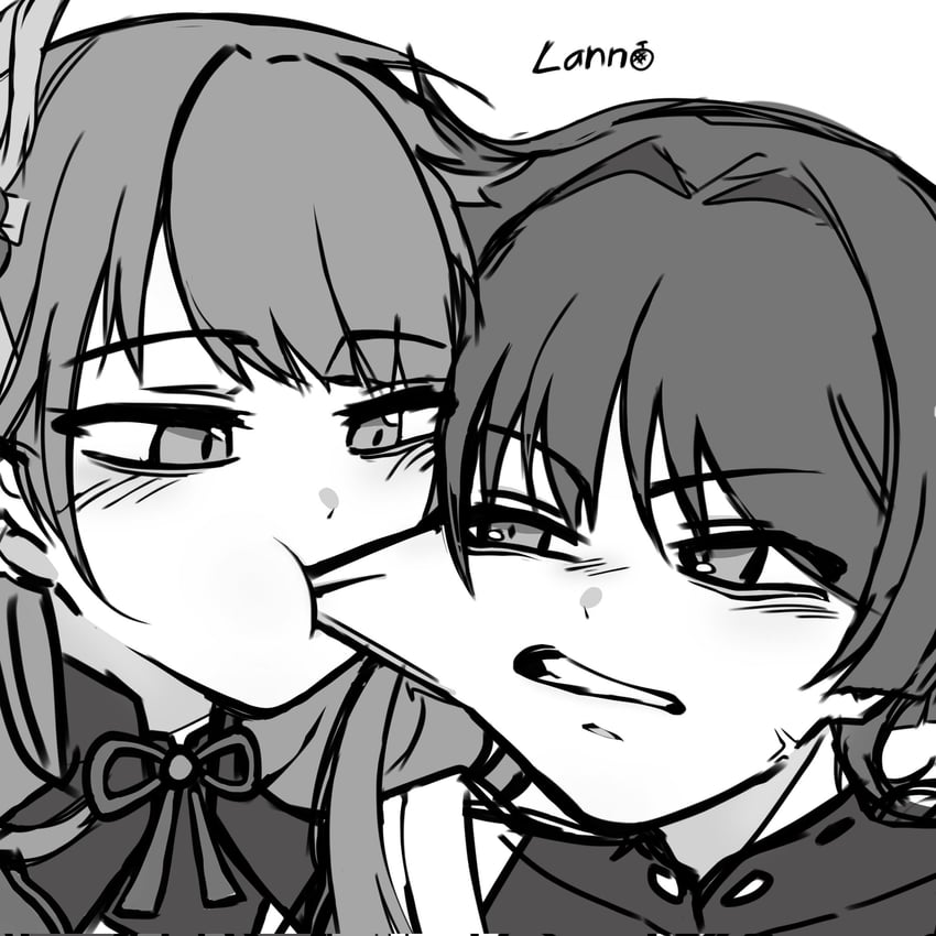 raiden shogun, scaramouche, and wanderer (genshin impact) drawn by lann_melon