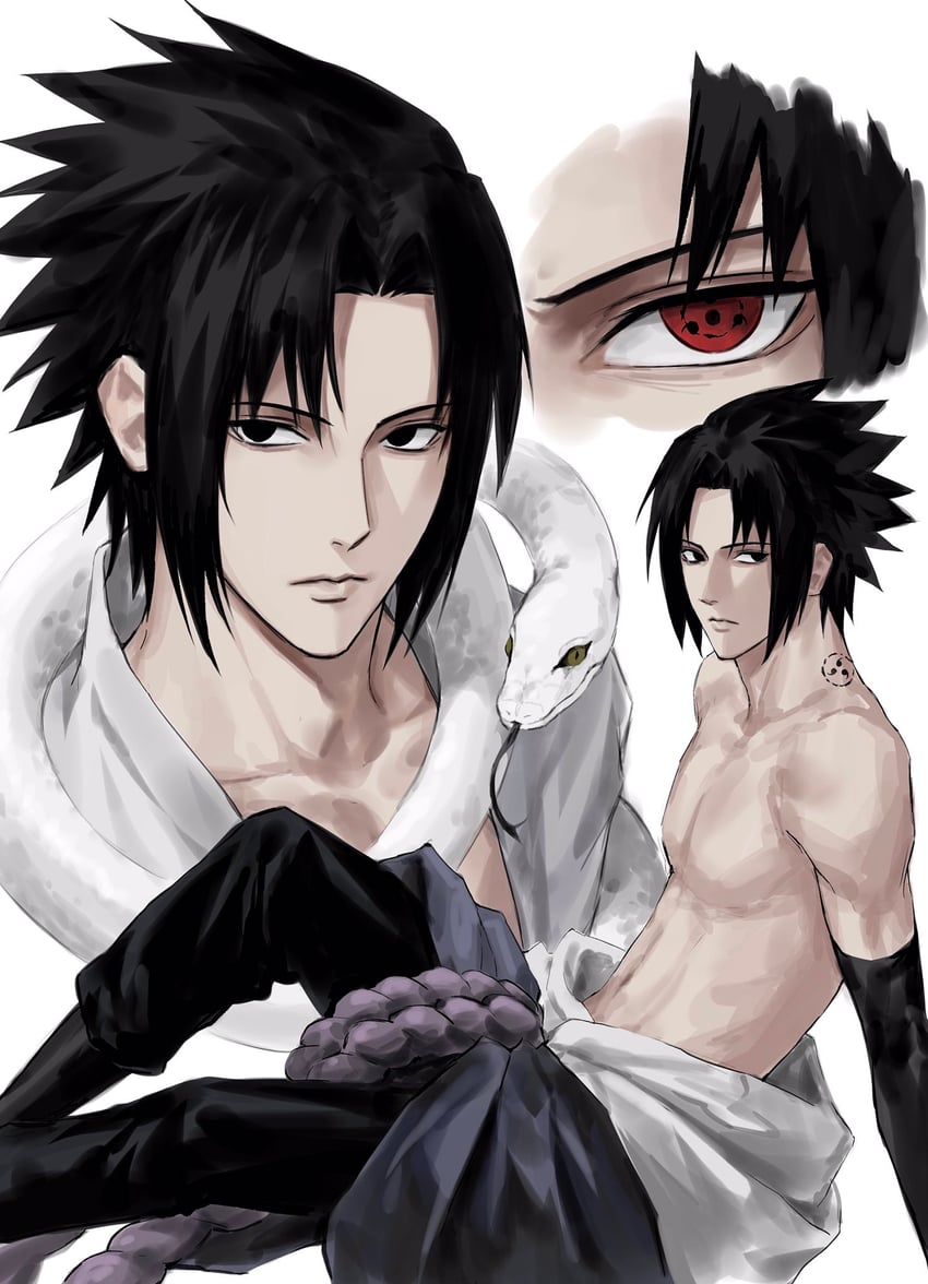 uchiha sasuke (naruto and 1 more) drawn by sso_s