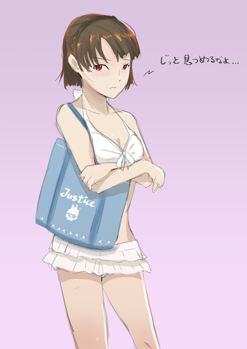 niijima makoto (persona and 1 more) drawn by 9_9bird