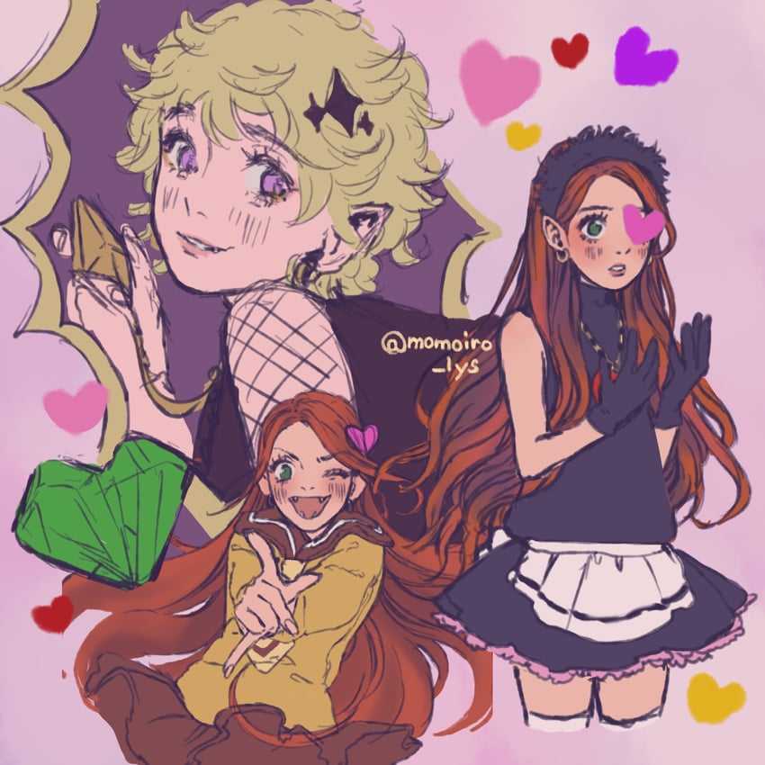 chocolat meilleure and vanilla mieux (sugar sugar rune) drawn by momoiro_lys