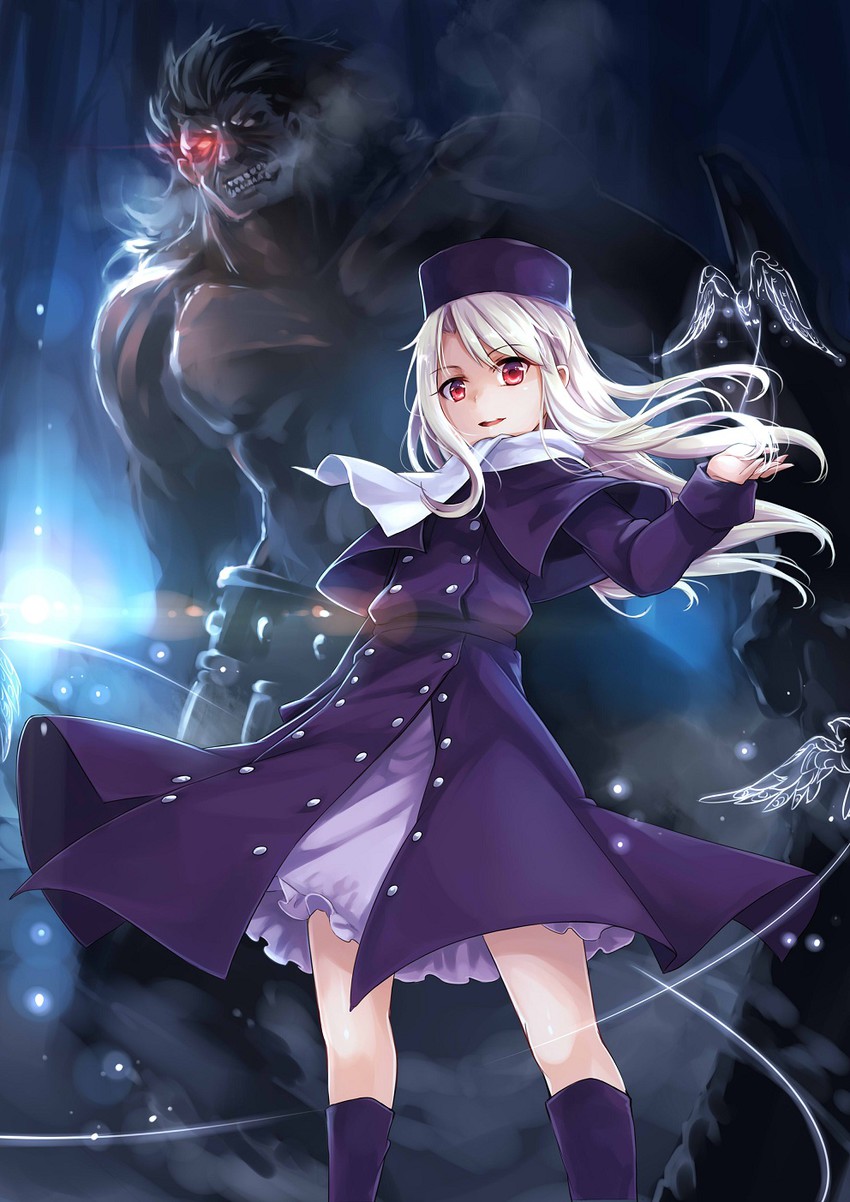 illyasviel von einzbern and heracles (fate and 1 more) drawn by ks_(xephyrks)