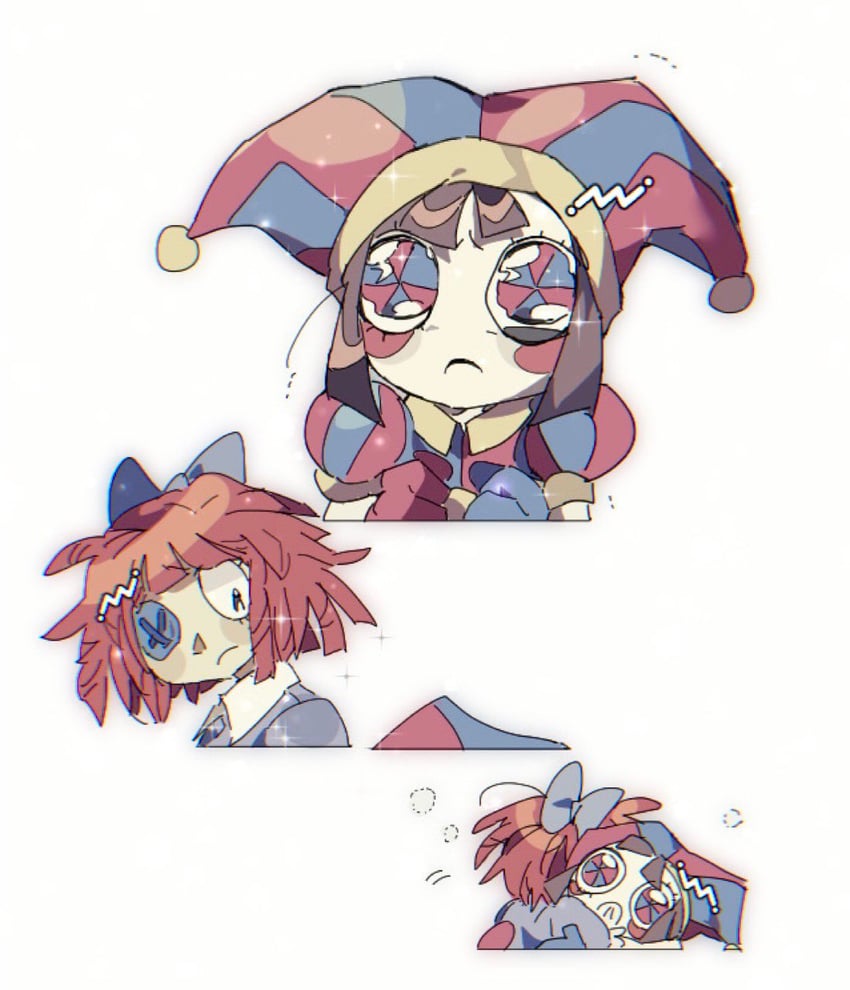 pomni and ragatha (the amazing digital circus) drawn by dokusuji_(kw9onou58)