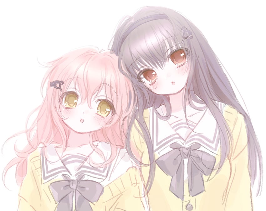 mukou aoi and sone miyuki (kimi to kanojo to kanojo no koi.) drawn by mipi_(u3u_00)