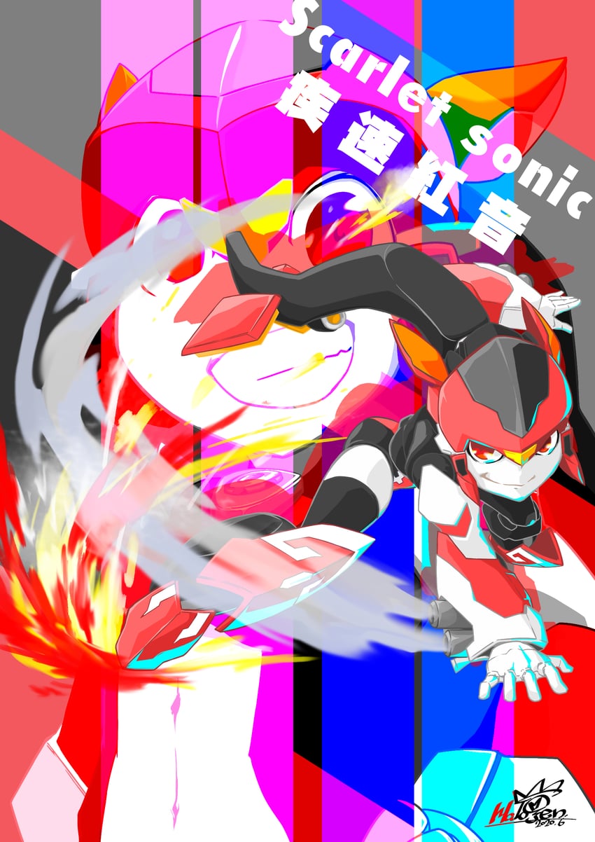 scarlet sonic (magic henshin) drawn by matterokatoki-hajime-aihara