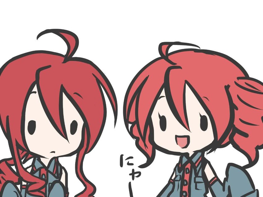 kasane teto and kasane ted (utau) drawn by naruko_(ectoplazm)