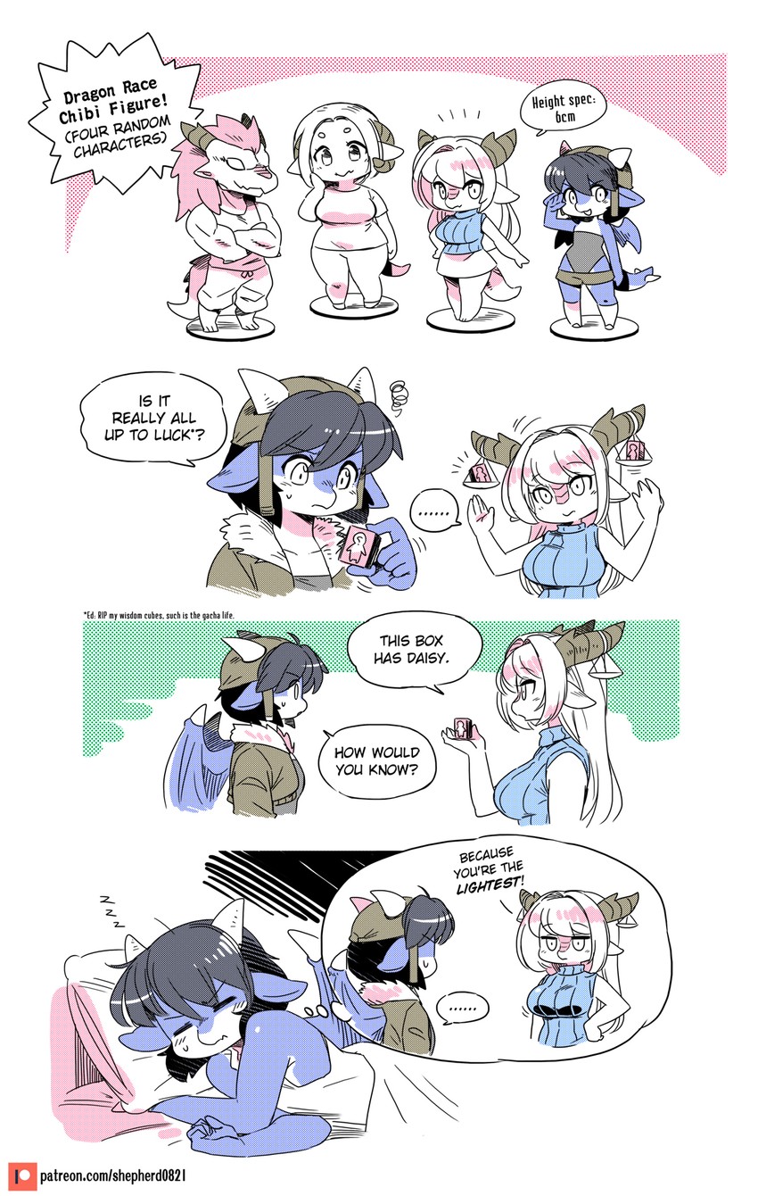levia, beth, dino, and ptera (modern mogal) drawn by shepherd0821