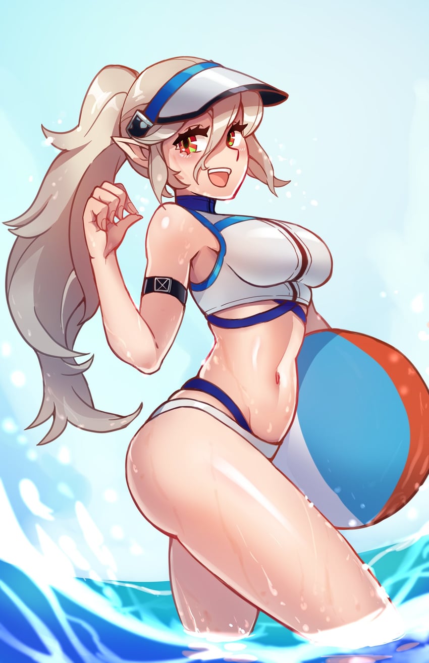female corrin and sideroca (arknights and 2 more) drawn by hakuramen