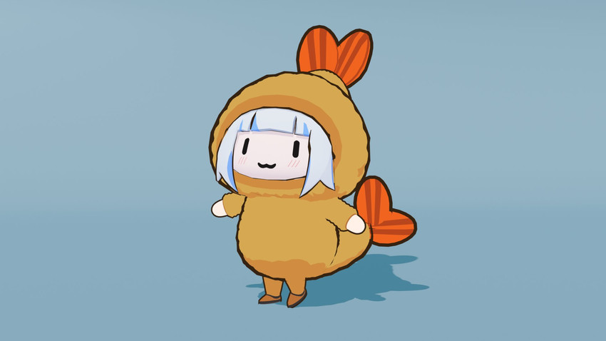 gawr gura and smol gura (hololive and 1 more) drawn by seafoamboy