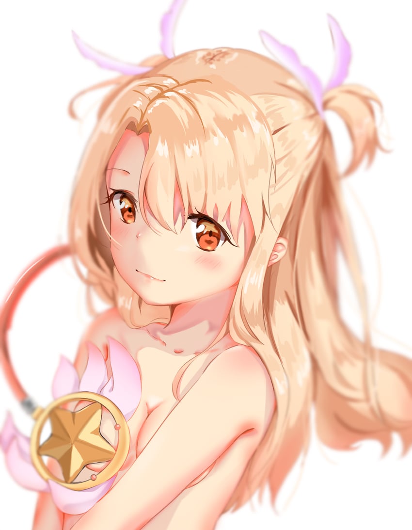 illyasviel von einzbern, prisma illya, and magical ruby (fate and 1 more) drawn by kafemoka_(user_wmrx3848)