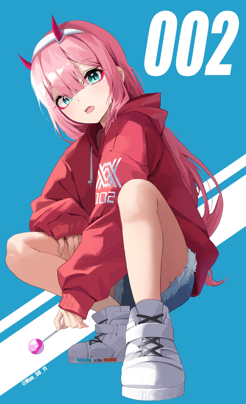 zero two (darling in the franxx) drawn by mansu_(user_pnmp4287)