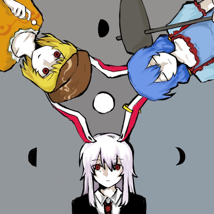 reisen udongein inaba, seiran, and ringo (touhou) drawn by lei_niao3375