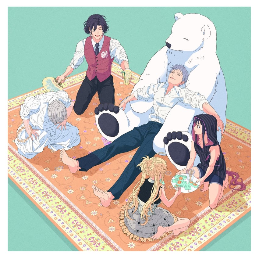oberon, oda nobukatsu, bradamante, saitou hajime, and constantine xi (fate and 1 more) drawn by kimiruun