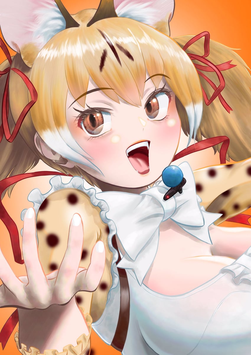 large-spotted genet (kemono friends and 1 more) drawn by aburaeoyaji