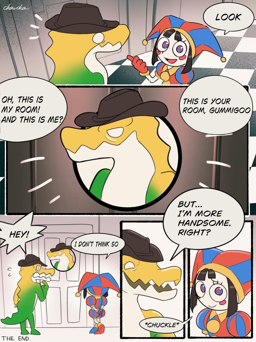 pomni and gummigoo (the amazing digital circus) drawn by puppy_chow2