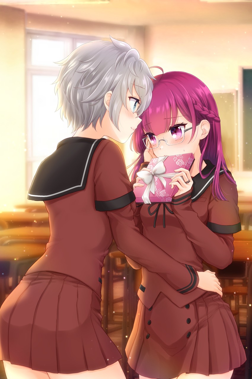tokiwa nanaka and shinobu akira (mahou shoujo madoka magica and 1 more) drawn by chiwa_(chiwawanwan1206)