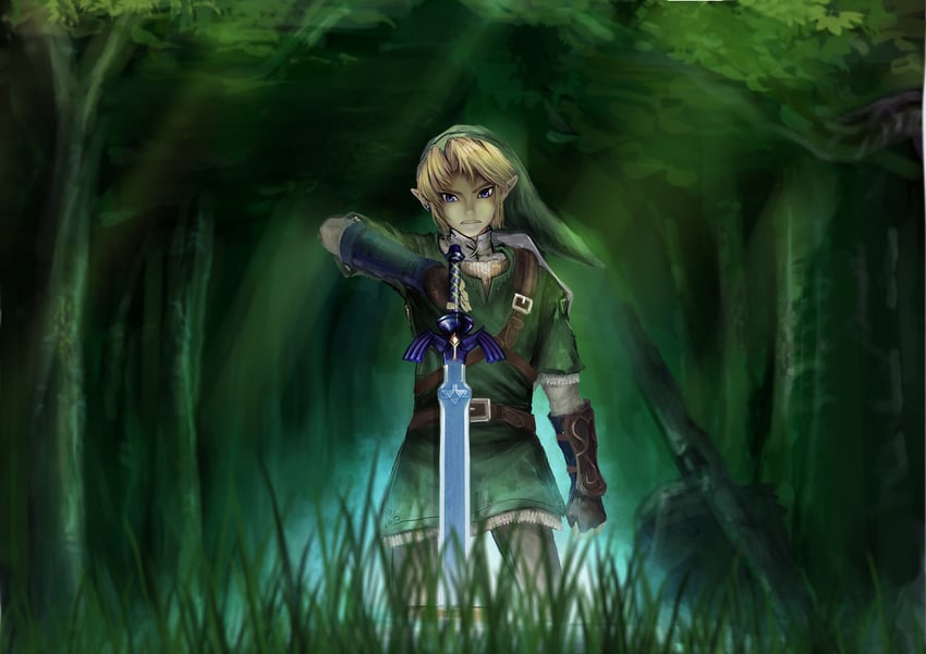link (the legend of zelda and 1 more) drawn by mek