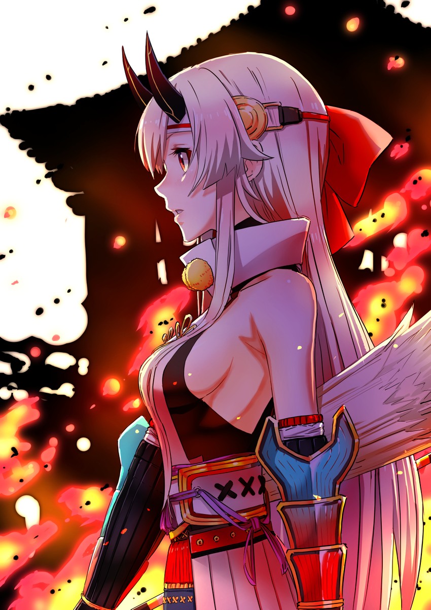 tomoe gozen (fate and 1 more) drawn by dousunnen