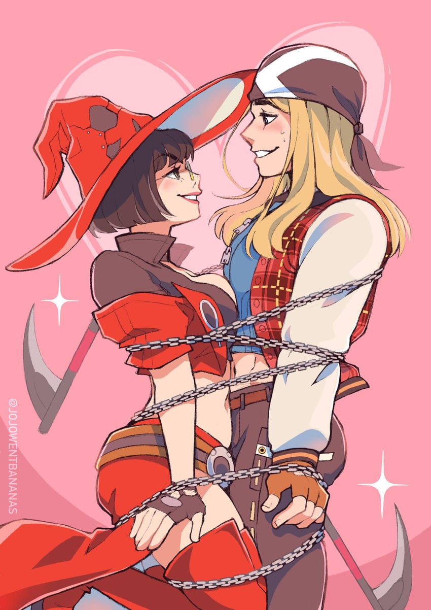 i-no and axl low (guilty gear and 1 more) drawn by joanna_went_bananas