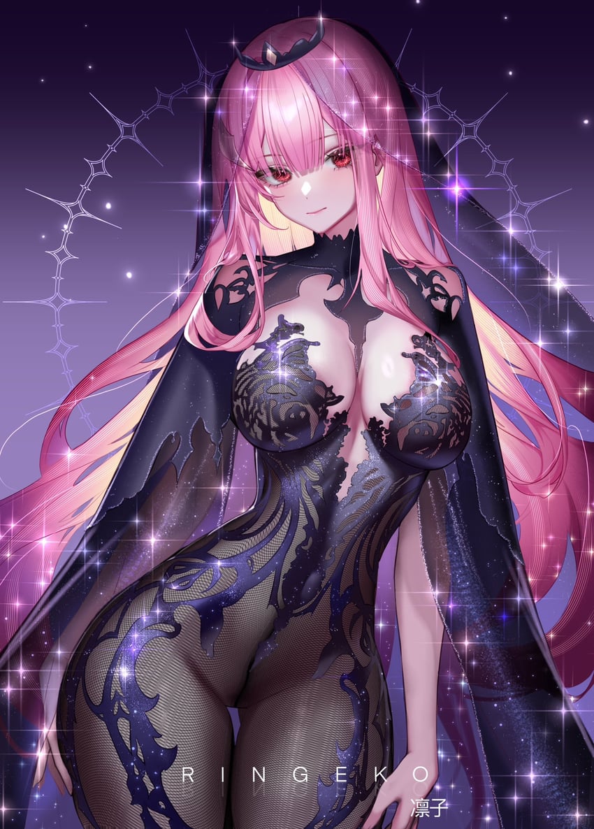mori calliope (hololive and 1 more) drawn by ringeko-chan