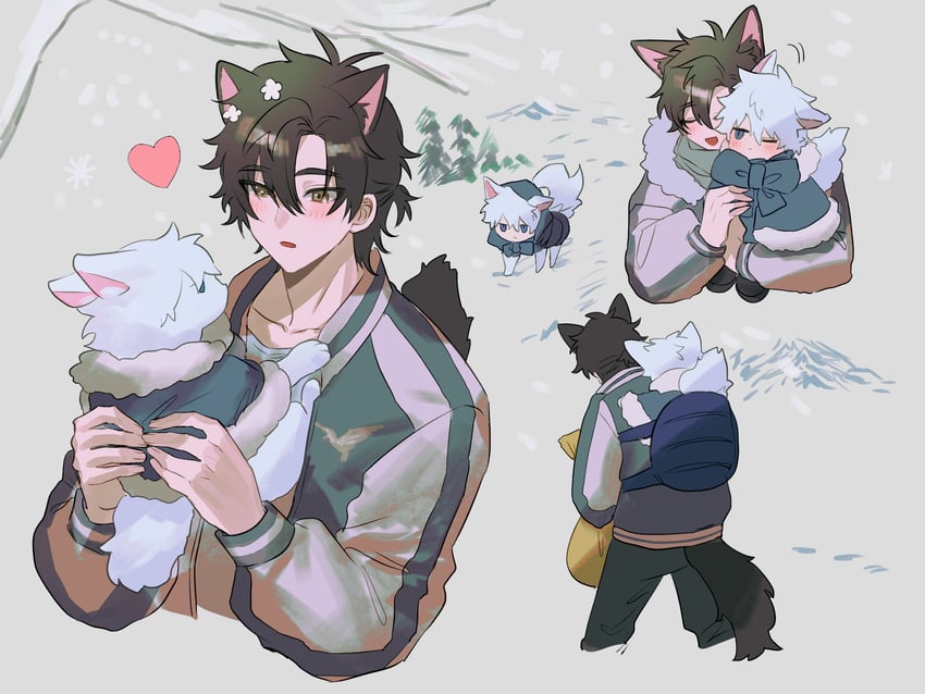 cheng xiaoshi and lu guang (shiguang dailiren) drawn by justjust_monika