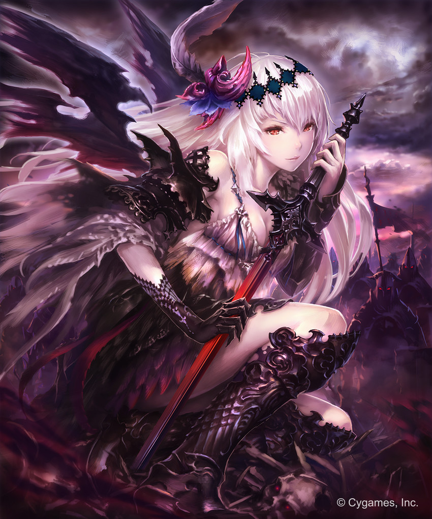 jeanne d'arc and dark jeanne (shingeki no bahamut and 2 more) drawn by hisakata_souji
