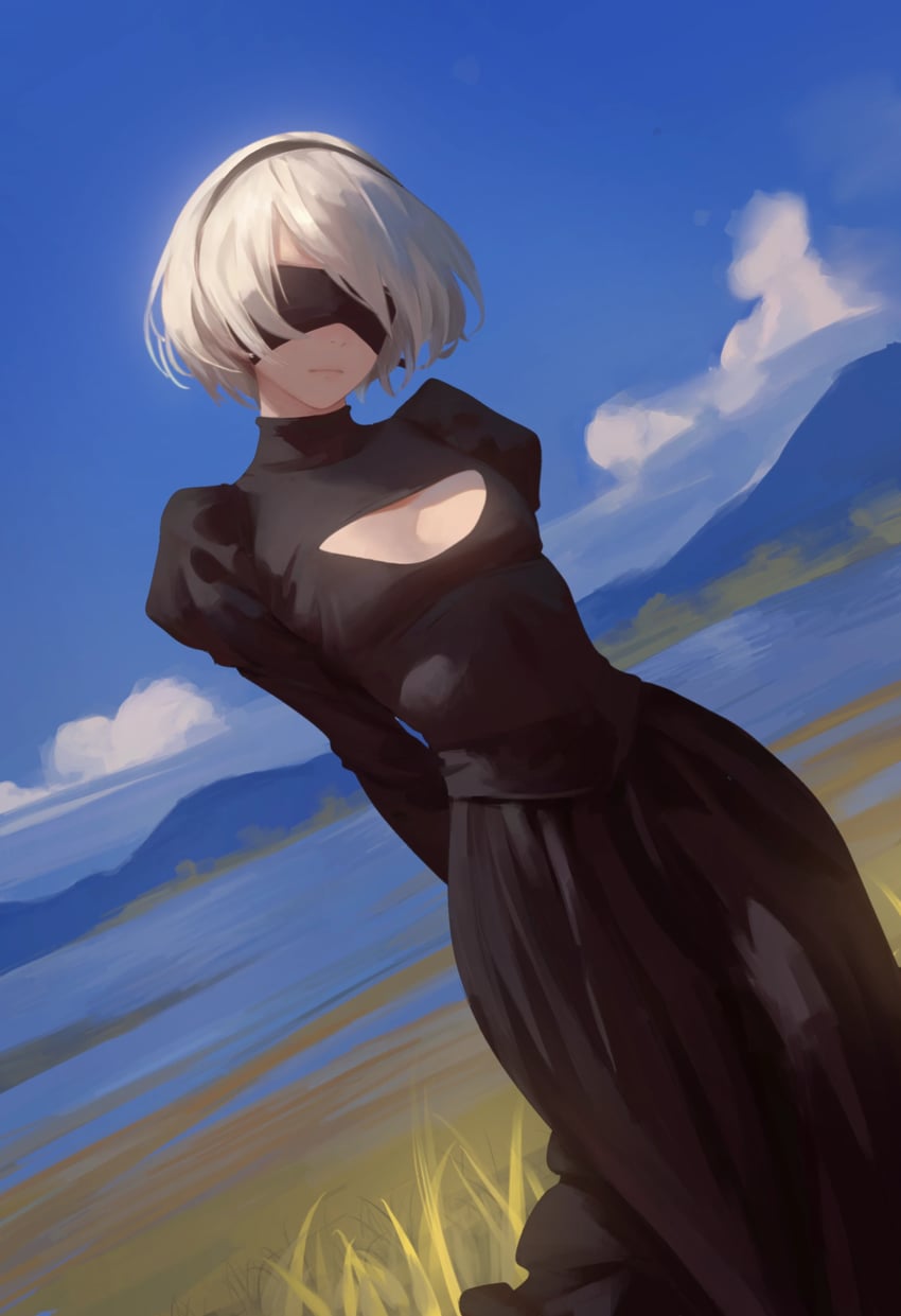 2b (nier and 1 more) drawn by yao_liao_wang