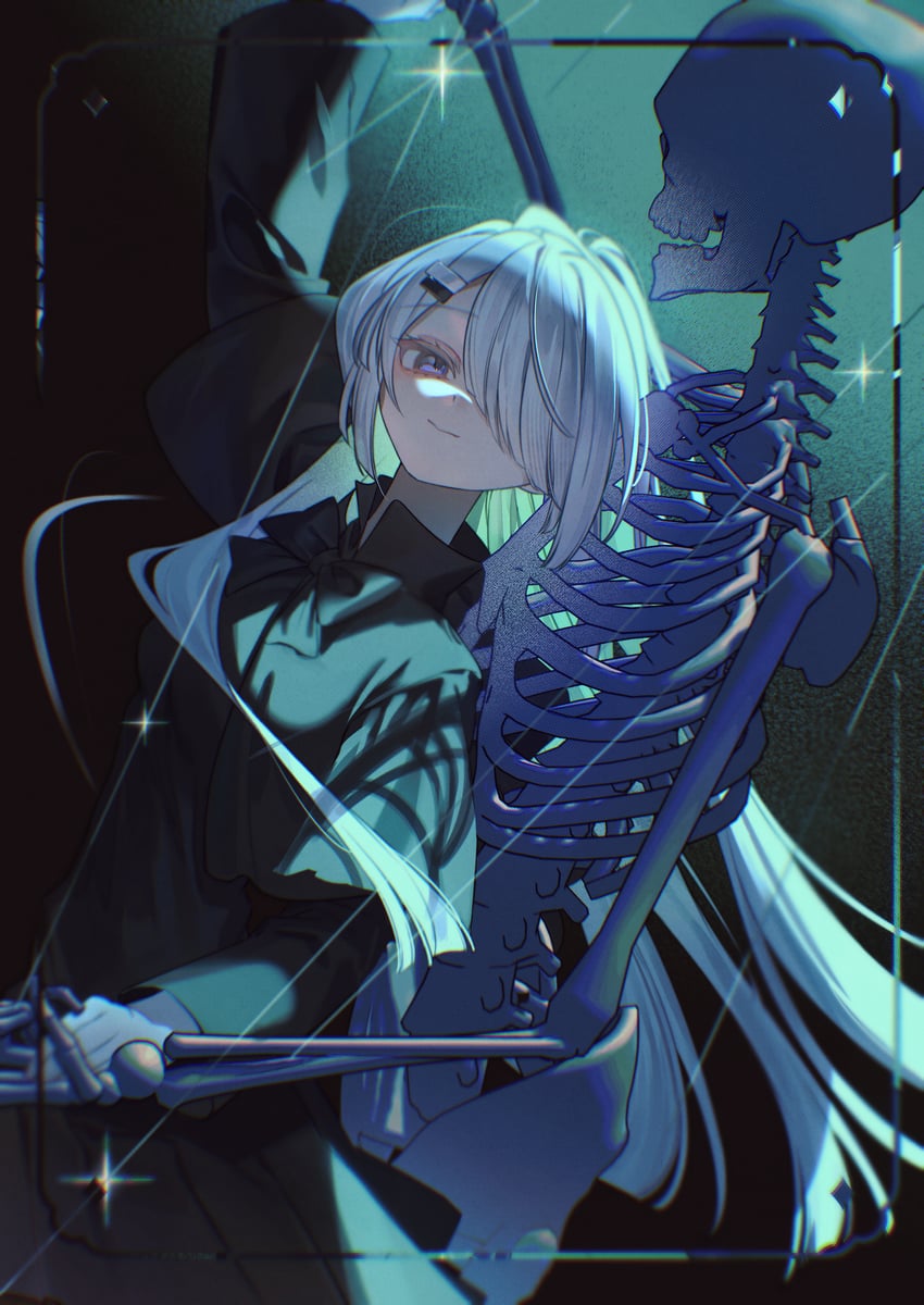 noir (indie virtual youtuber and 1 more) drawn by tami_(nako)