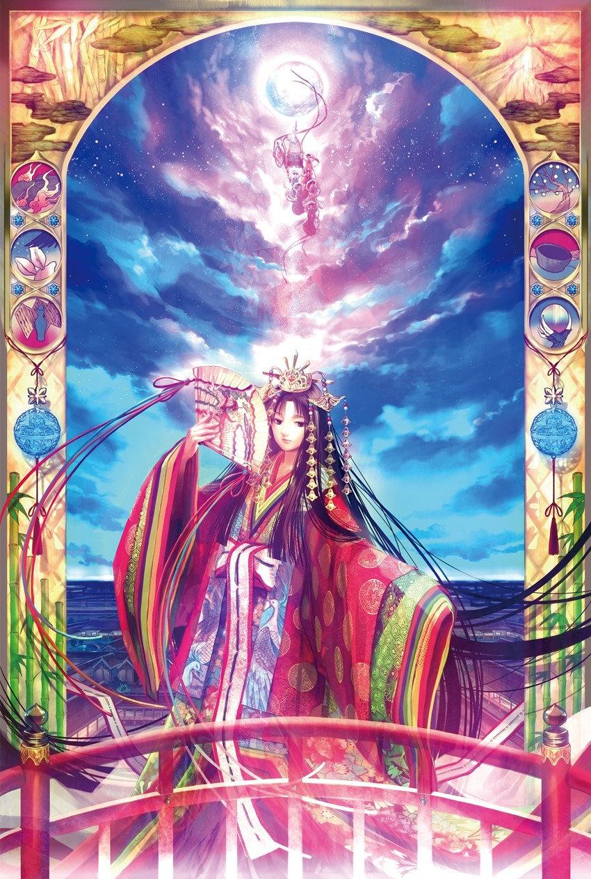kaguya hime (original and 1 more) drawn by fuzichoco