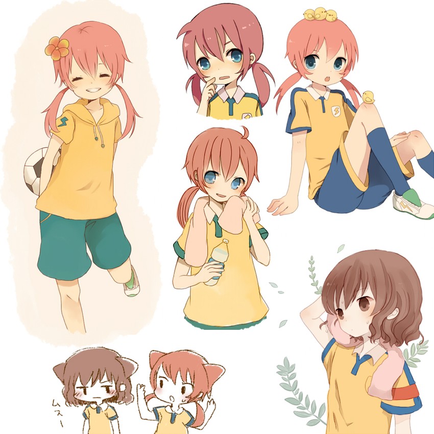 kirino ranmaru and shindou takuto (inazuma eleven and 1 more) drawn by ayu_(mog)
