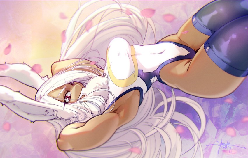 mirko (boku no hero academia) drawn by puk_(higanbana_doujin)