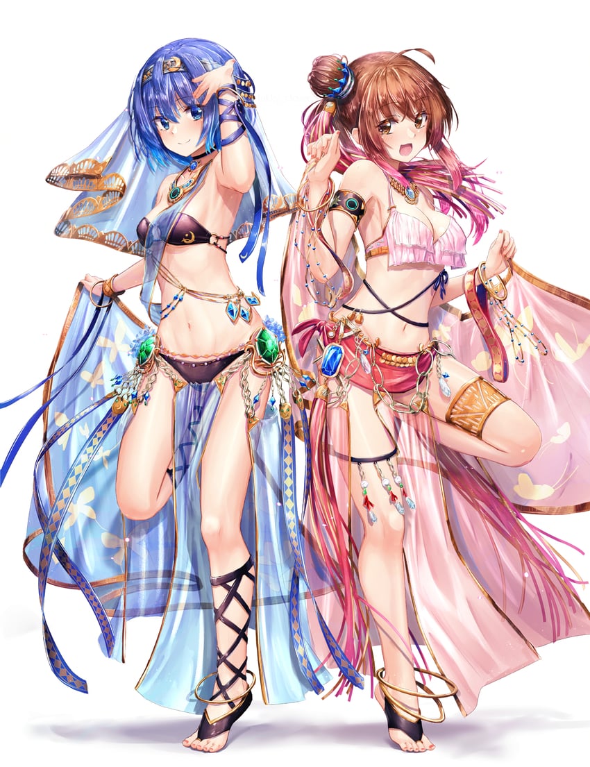 satou sasara and suzuki tsudumi (cevio) drawn by lukky_clover