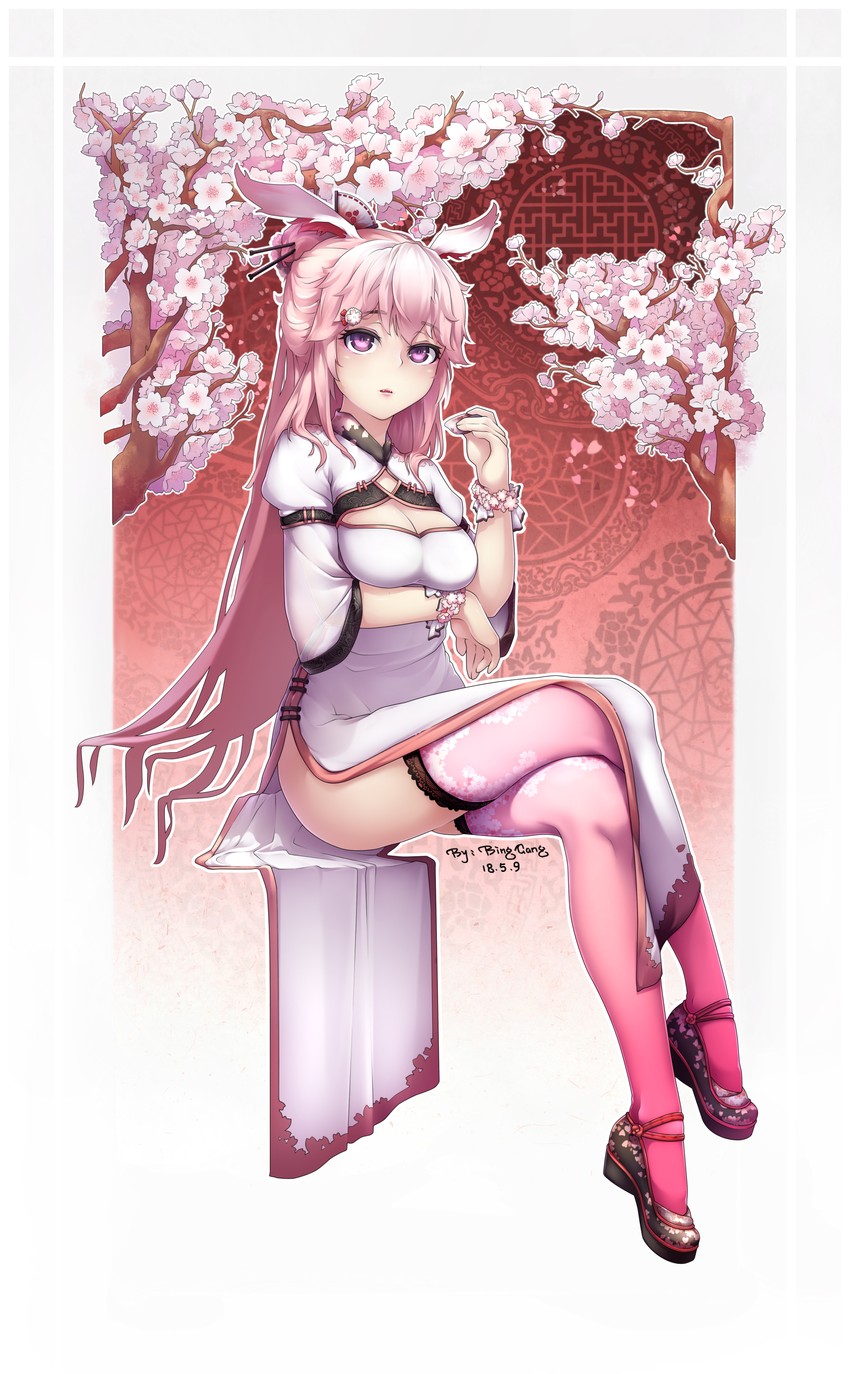 yae sakura (honkai and 2 more) drawn by bing_gang