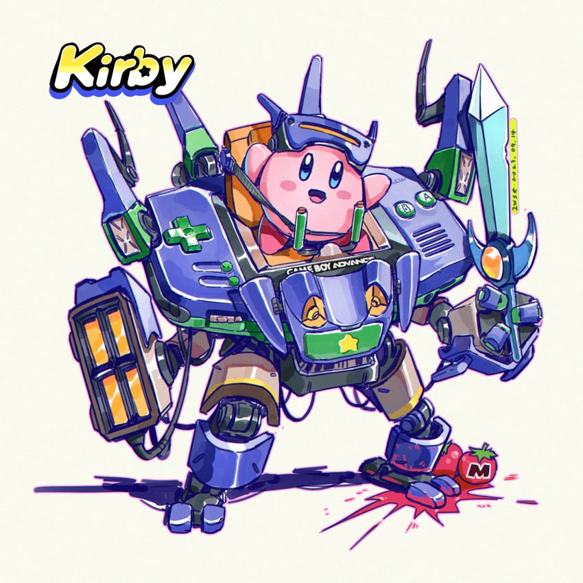 kirby and sword kirby (kirby) drawn by iwse_zhang