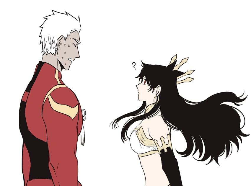 archer and ishtar (fate and 1 more) drawn by gavial2021
