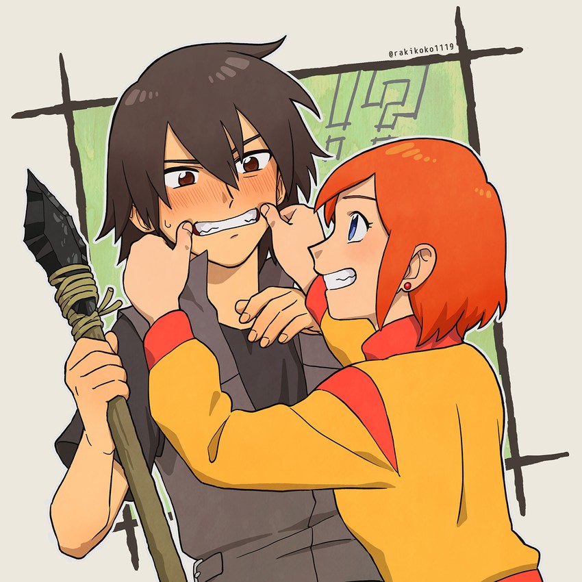 luna and kaoru (mujin wakusei survive) drawn by rakikoko