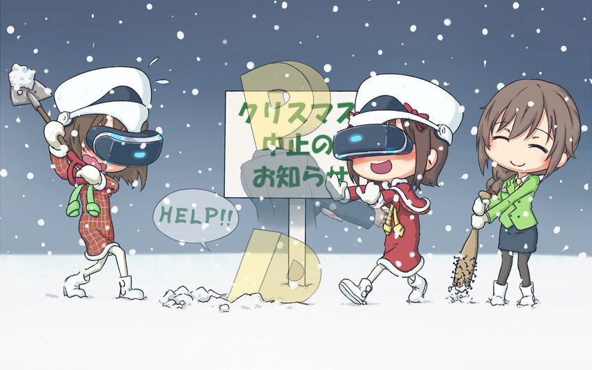 producer, amami haruka, hagiwara yukiho, p-head producer, and senkawa chihiro (idolmaster and 1 more) drawn by puton