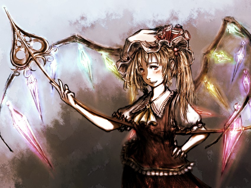 flandre scarlet (touhou) drawn by daro