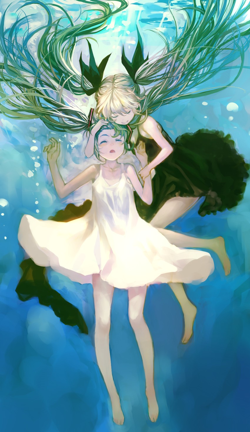hatsune miku (vocaloid and 1 more) drawn by zrero