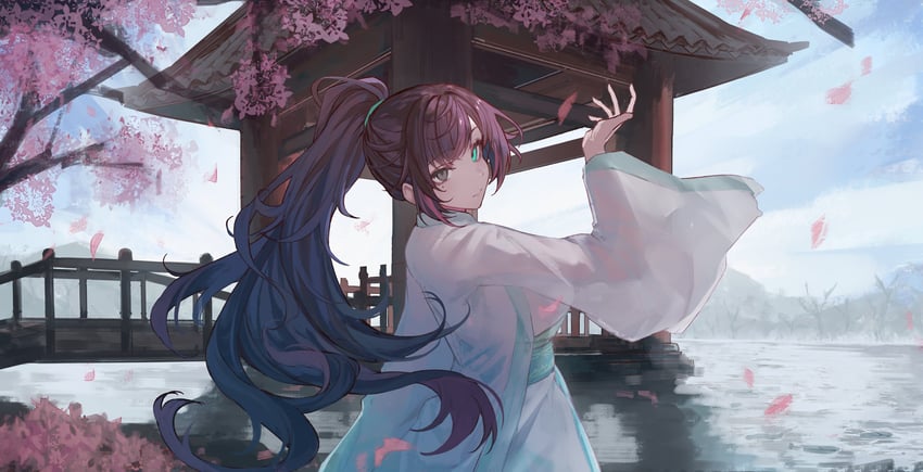 hong lu and himemiya rie (project moon and 2 more) drawn by naokomama