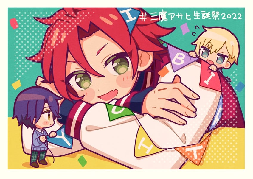 yumekawa shogo, takase koyoi, and mitaka asahi (pretty series and 2 more) drawn by 5.5