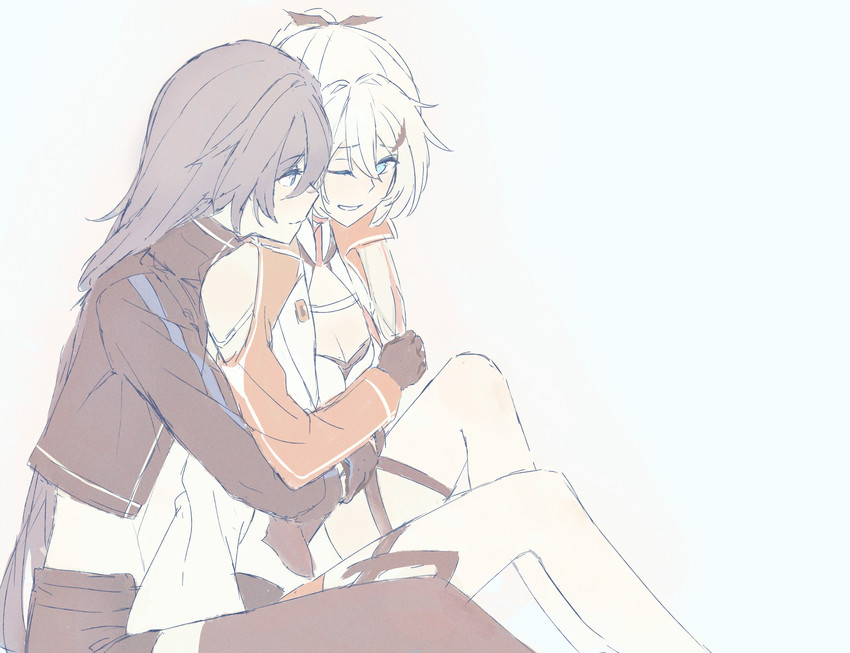 kiana kaslana and fu hua (honkai and 1 more) drawn by irisxu2624