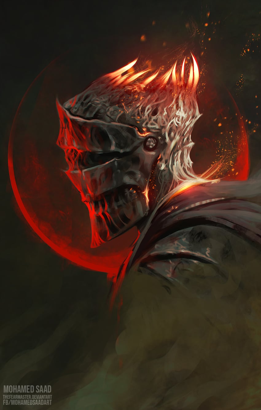 soul of cinder (dark souls and 1 more) drawn by thefearmaster
