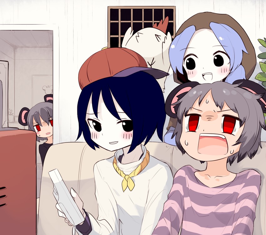 nazrin, murasa minamitsu, kumoi ichirin, nyon, milk, and 3 more (touhou and 1 more) drawn by miyako_(naotsugu)