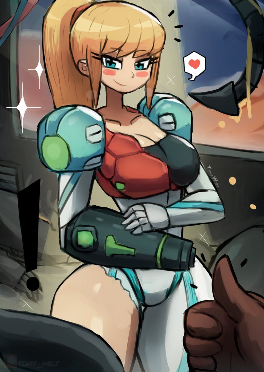 samus aran and ridley (metroid and 2 more) drawn by tony_welt
