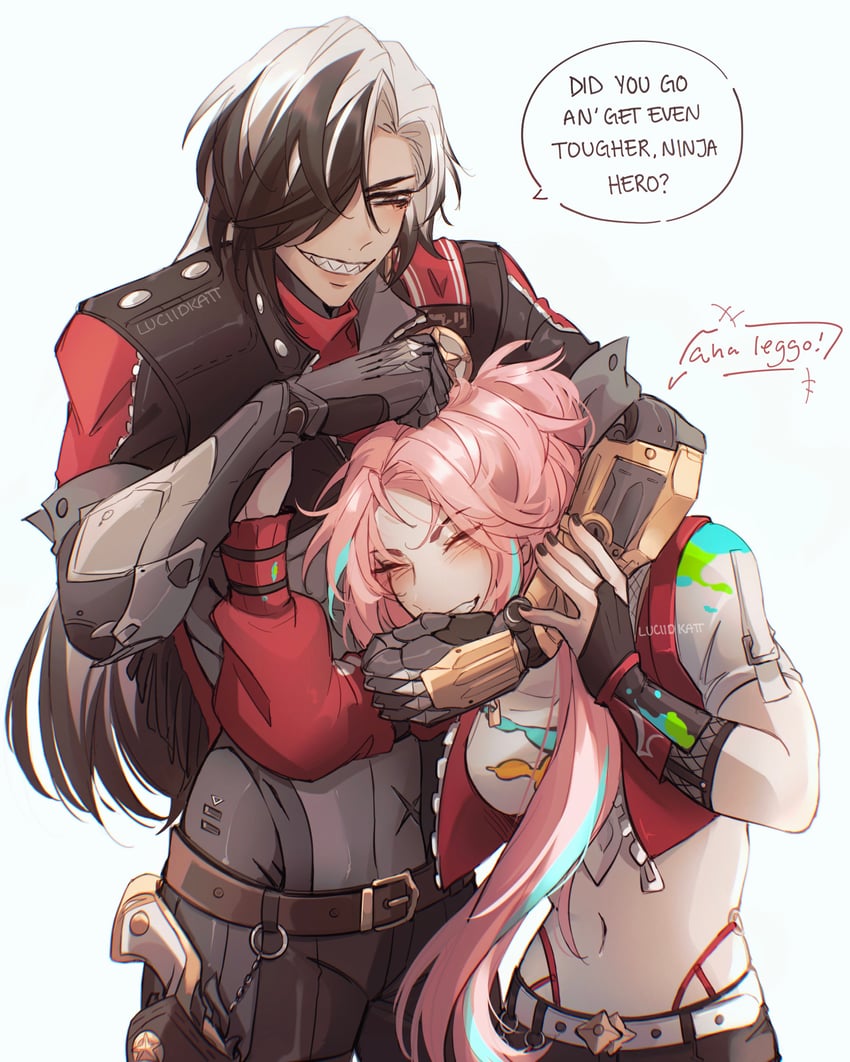 boothill and rappa (honkai and 1 more) drawn by luciidkatt