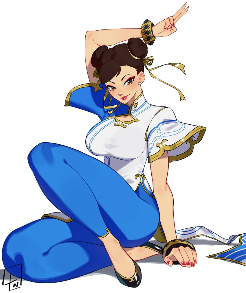 chun-li (street fighter and 1 more) drawn by l4wless