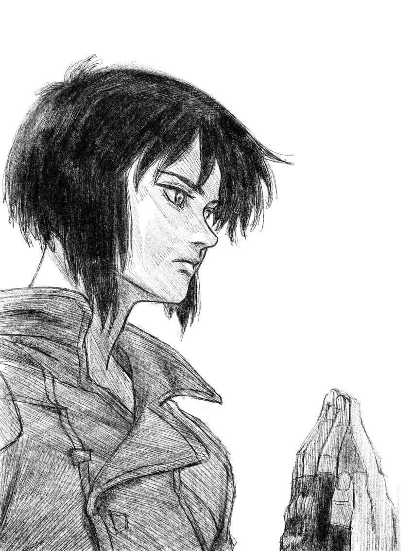 kusanagi motoko and tanaka atsuko (ghost in the shell) drawn by tp_p_pt