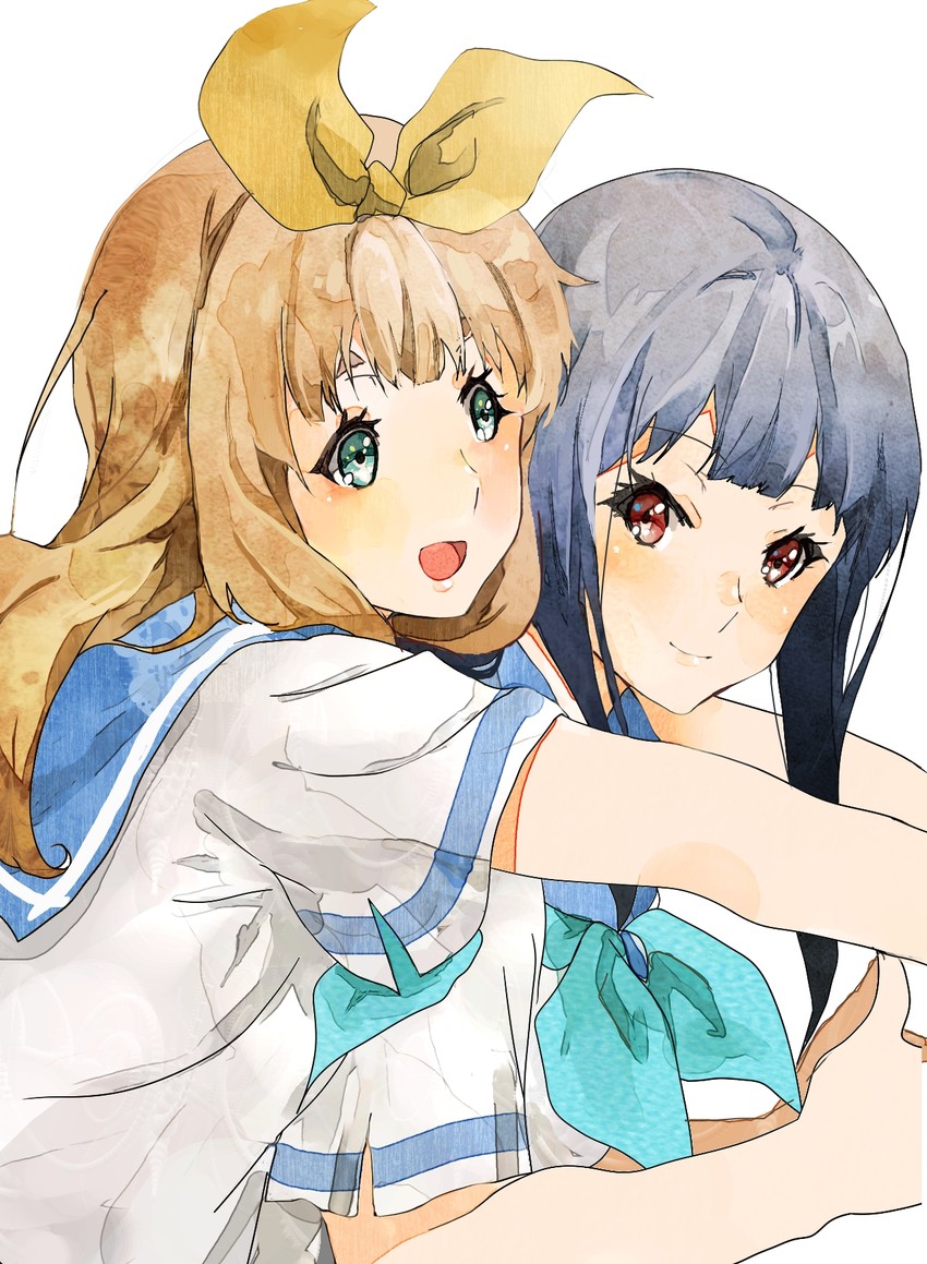 yoroizuka mizore and yoshikawa yuuko (hibike! euphonium) drawn by kataru_(ubw-emiya)